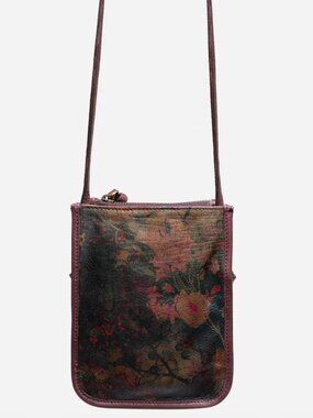 Johnny Was Traviata Italian Leather Cell Phone Mini Bag